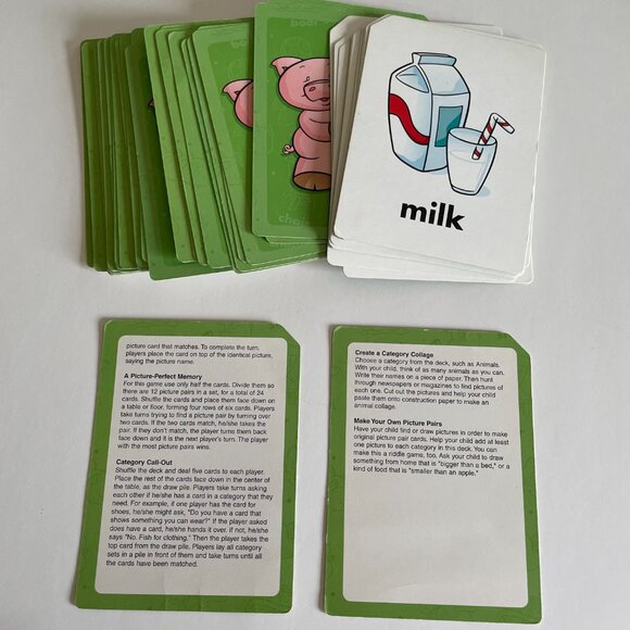 Learning Horizons Parents Magazine Picture Pairs 50 Game Cards - Picture 3 of 8